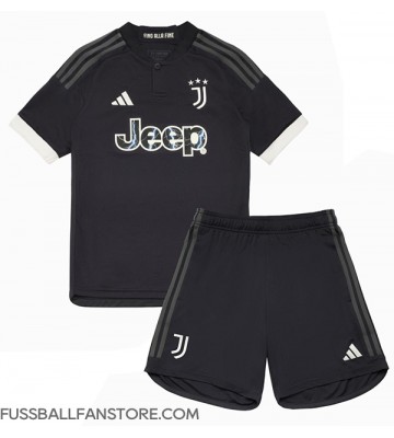 Juventus Replik 3rd trikot Kinder 2023-24 Kurzarm (+ Kurze Hosen)